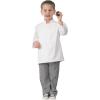 imageChef Works Custom Embroidered Kids Chef CoatWhite