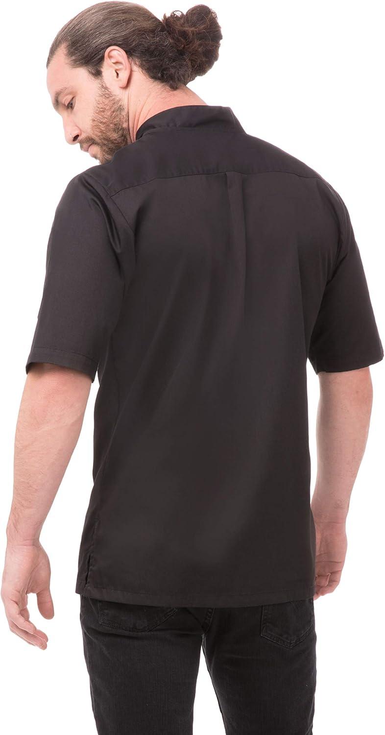 imageChef Works Custom Embroidered Mens Avignon Bistro ShirtBlack