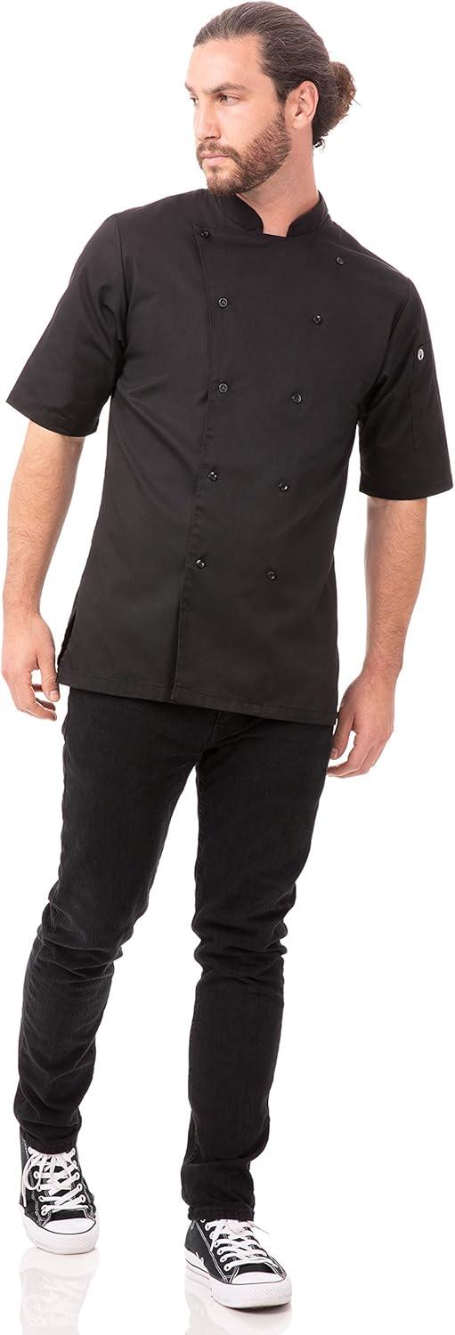 imageChef Works Custom Embroidered Mens Avignon Bistro ShirtBlack