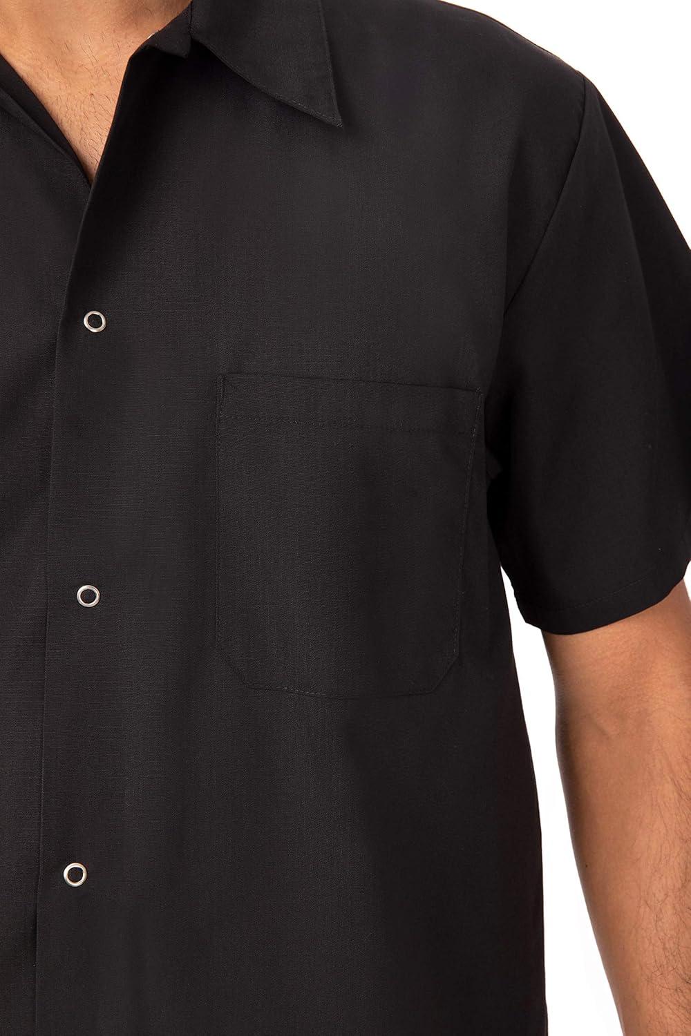 imageChef Works Custom Embroidered Mens Utility Cook ShirtBlack