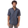 imageChef Works Custom Embroidered Mens Detroit Short Sleeve Denim ShirtIndigo Blue