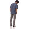 imageChef Works Custom Embroidered Mens Detroit Short Sleeve Denim ShirtIndigo Blue