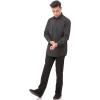 imageChef Works Custom Embroidered Mens Onyx Dress ShirtCharcoal Dash