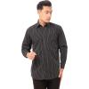 imageChef Works Custom Embroidered Mens Onyx Dress ShirtCharcoal Dash