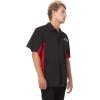 imageChef Works Custom Embroidered Mens Universal Contrast ShirtBlk Red Mesh