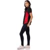 imageChef Works Custom Embroidered Womens Universal Contrast ShirtBlk Red Mesh