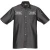 imageChef Works Custom Embroidered Mens Detroit Short Sleeve Denim ShirtBlack