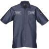 imageChef Works Custom Embroidered Mens Detroit Short Sleeve Denim ShirtIndigo Blue