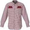 imageChef Works Custom Embroidered Mens Modern Gingham Long Sleeve Dress ShirtChili Peppers