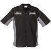 imageChef Works Custom Embroidered Mens Universal Contrast ShirtBlk Gry Mesh