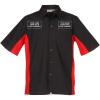 imageChef Works Custom Embroidered Mens Universal Contrast ShirtBlk Red Mesh