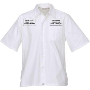 imageChef Works Custom Embroidered Mens Cool Vent Cook ShirtWhite