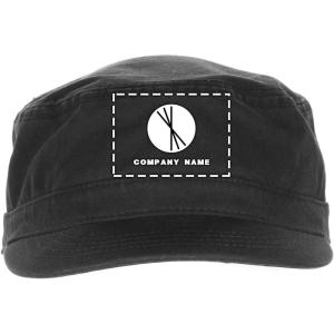 imageChef Works Custom Embroidered Black Military Cap