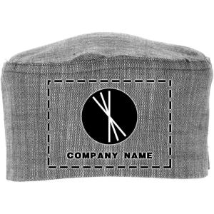 imageChef Works Custom Embroidered Corvallis BlackSteel Gray Beanie