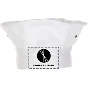 imageChef Works Custom Embroidered White Toque Cap