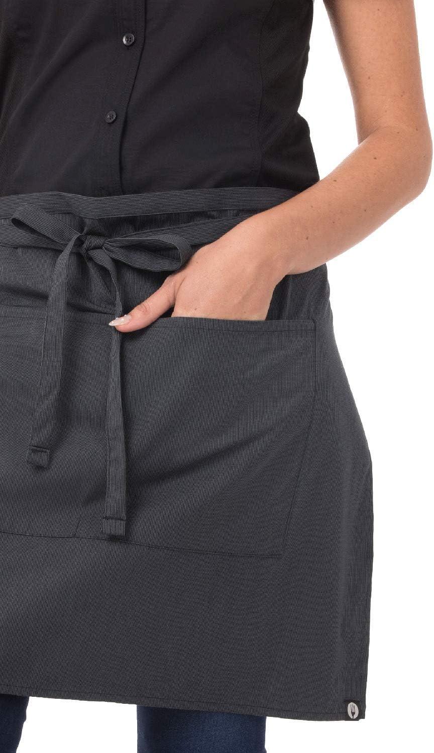 imageChef Works Custom Unisex Half Bistro ApronDark Grey