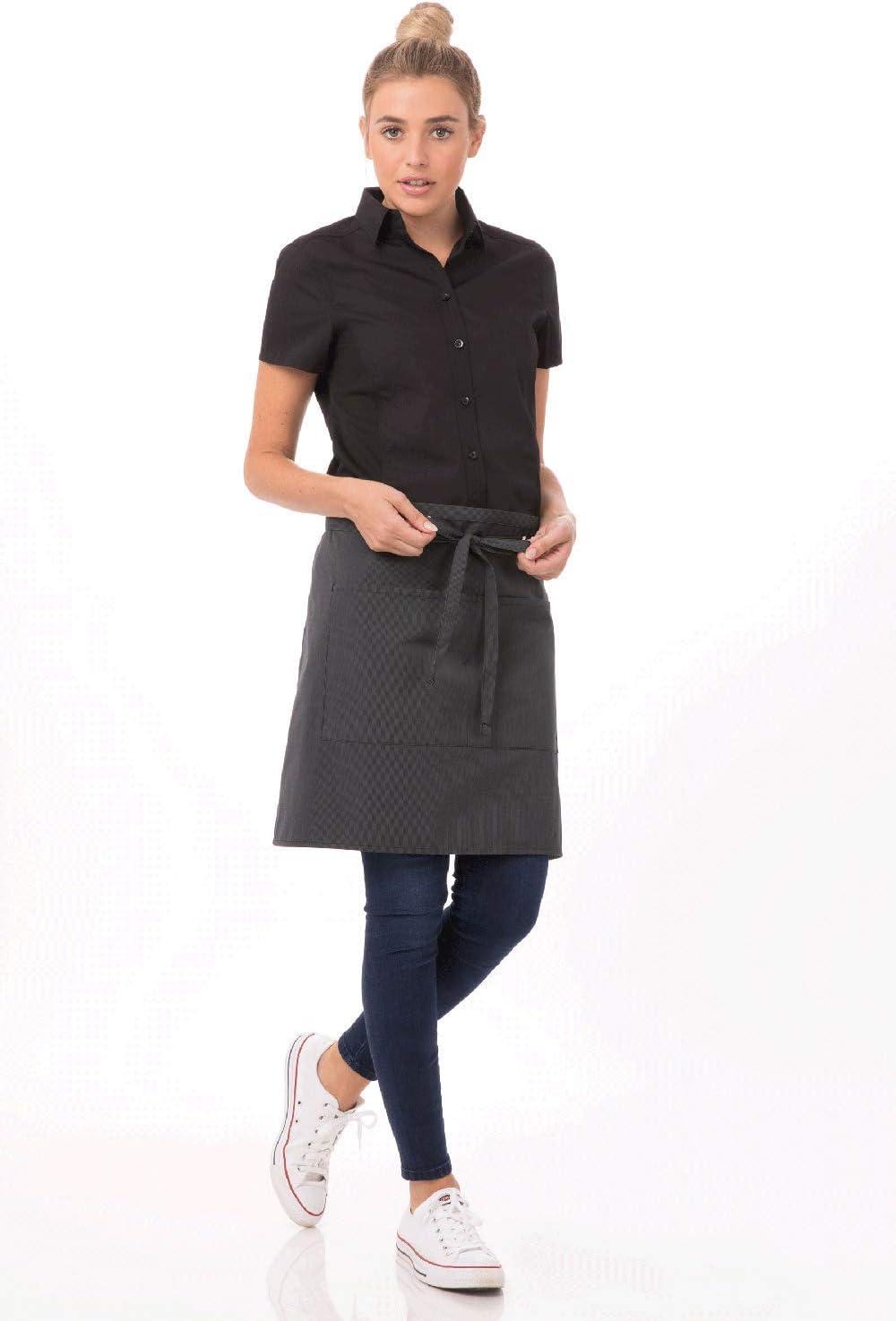 imageChef Works Custom Unisex Half Bistro ApronDark Grey