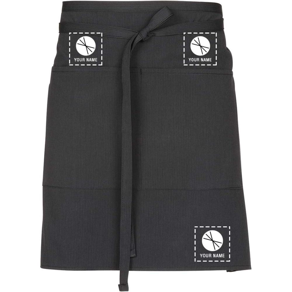 imageChef Works Custom Unisex Half Bistro ApronDark Grey