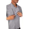 imageChef Works Custom Springfield Chef Coat for Men  Personalized Text EmbroideryGrey