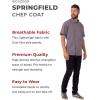 imageChef Works Custom Springfield Chef Coat for Men  Personalized Text EmbroideryPurple