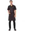 imageChef Works Custom Unisex Corvallis Bib ApronBlack Burgundy