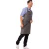 imageChef Works Custom Unisex Corvallis Bib ApronBlack Steel Grey