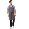 imageChef Works Custom Unisex Corvallis Bib ApronBlack Steel Grey