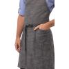 imageChef Works Custom Unisex Corvallis Bib ApronBlack Steel Grey