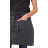 imageChef Works Custom Unisex Half Bistro ApronDark Grey