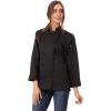 imageChef Works Custom Womens Sofia Chef CoatBlack