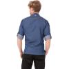 imageChef Works Customized Mens Gramercy Denim Chef CoatIndigo Blue