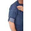 imageChef Works Customized Mens Gramercy Denim Chef CoatIndigo Blue