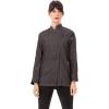 imageChef Works Customized Womens Gramercy Denim Chef CoatBlack