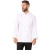 imageChef Works Mens Le Mans Chef Coat with Custom EmbroideryWhite