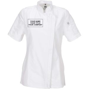 imageChef Works Custom Embroidered Womens Roxby Chef CoatWhite