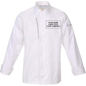 imageChef Works Custom Mens Trieste Premium Cotton Chef CoatWhite