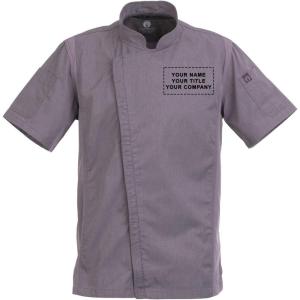 imageChef Works Custom Springfield Chef Coat for Men  Personalized Text EmbroideryPurple