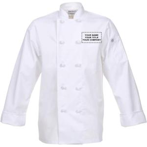 imageChef Works Customized Mens Bordeaux Chef CoatWhite