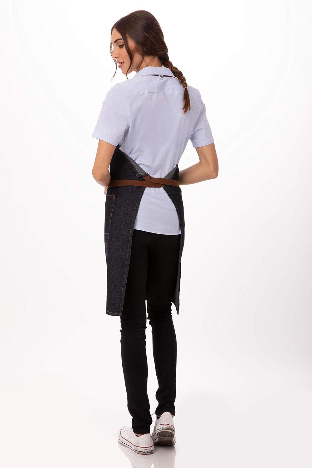 imageChef Works Custom Memphis Bib ApronIndigo Blue