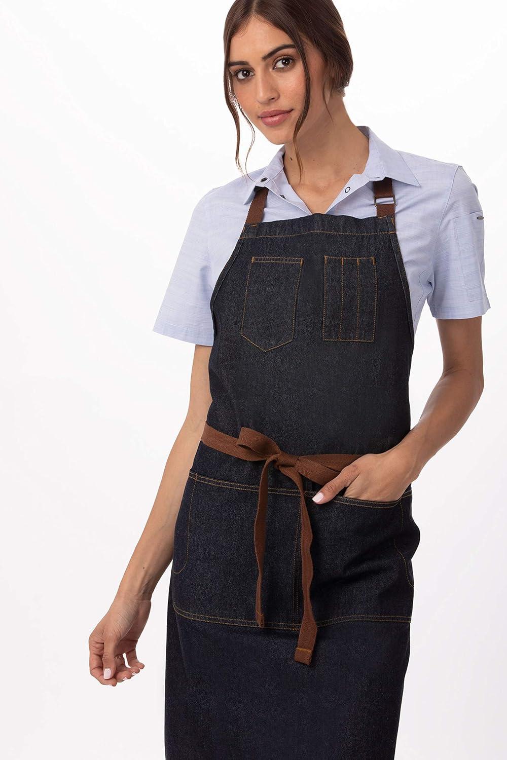 imageChef Works Custom Memphis Bib ApronIndigo Blue