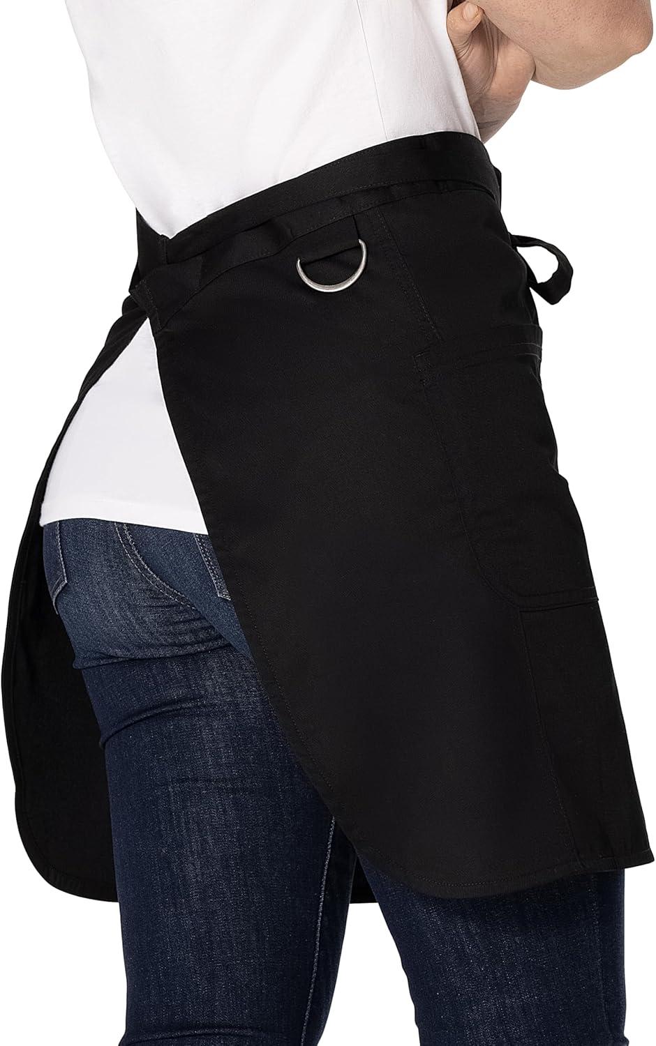 imageChef Works Unisex Brio Half Bistro ApronBlack