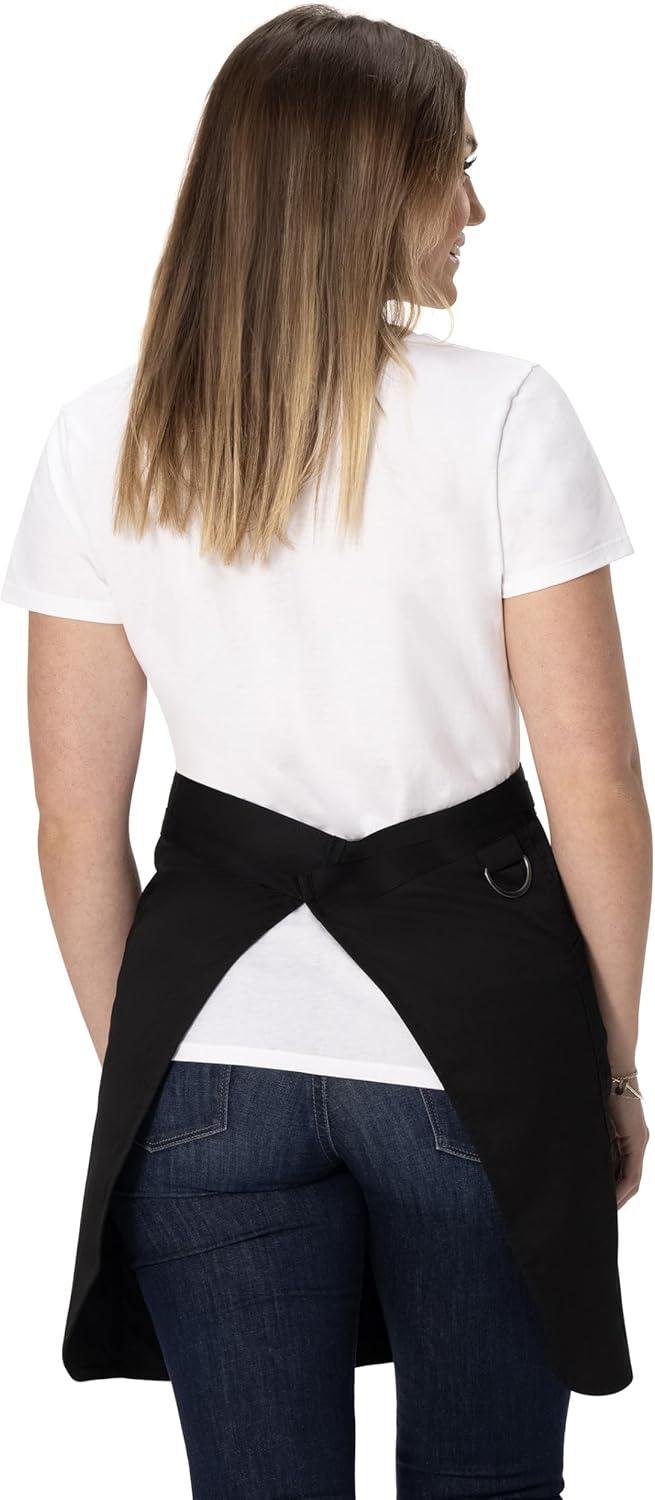 imageChef Works Unisex Brio Half Bistro ApronBlack