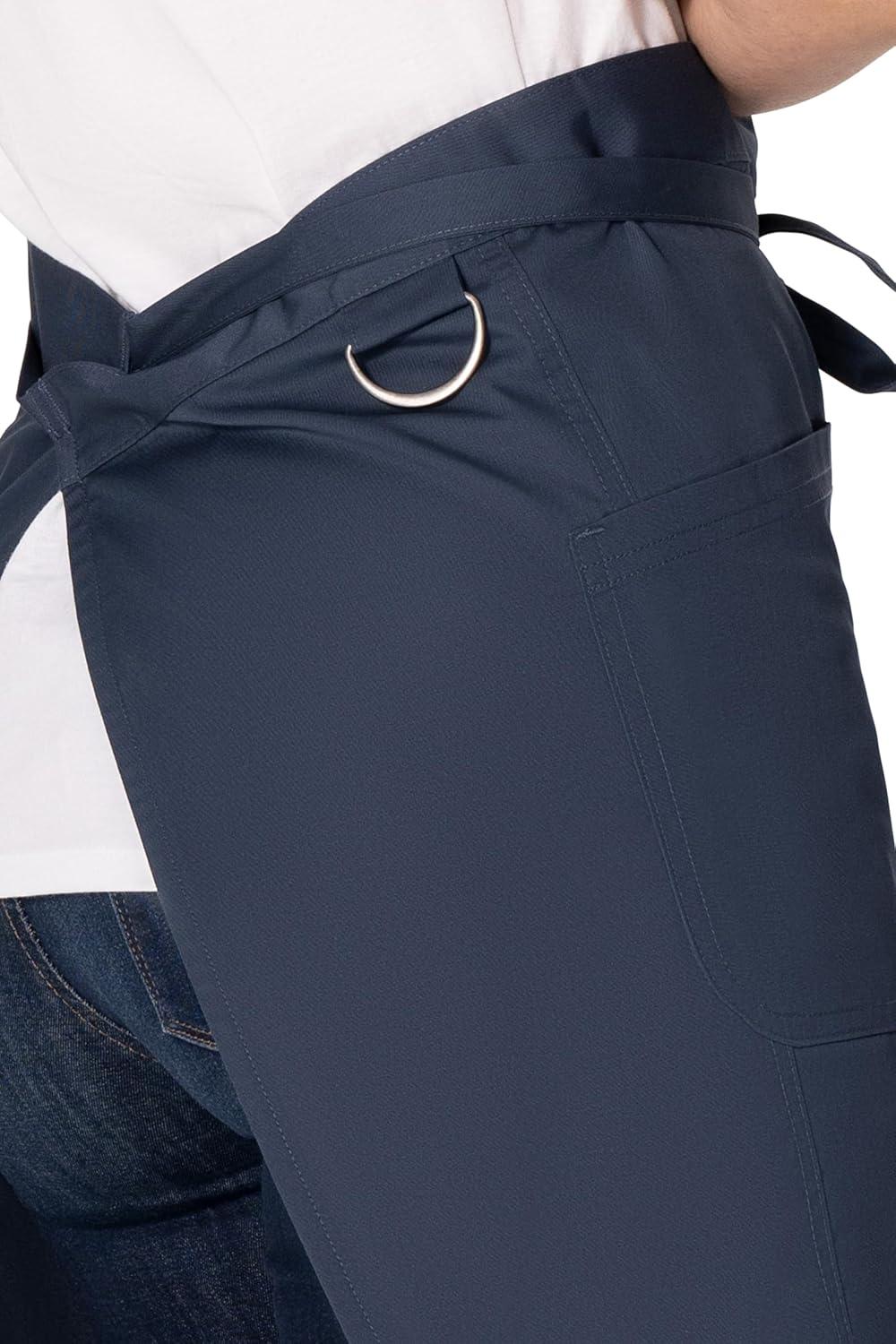 imageChef Works Unisex Brio Half Bistro ApronBlue