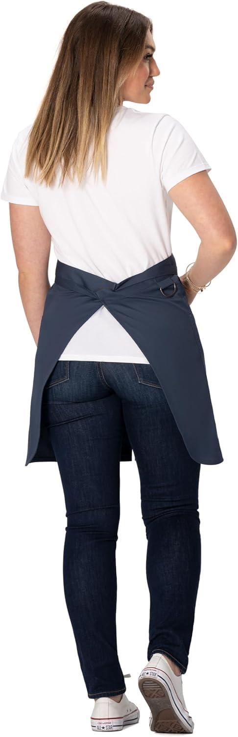 imageChef Works Unisex Brio Half Bistro ApronBlue