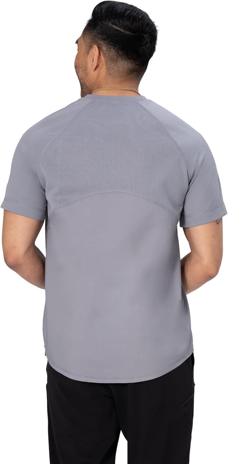 imageChef Works UnisexAdult UnisexAdult Aryes Crew ShirtGray