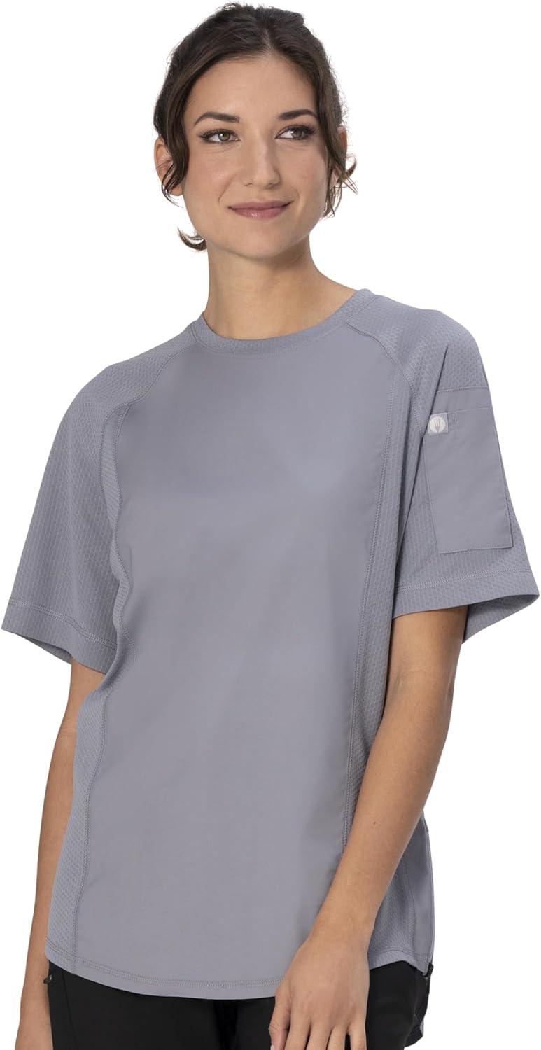 imageChef Works UnisexAdult UnisexAdult Aryes Crew ShirtGray