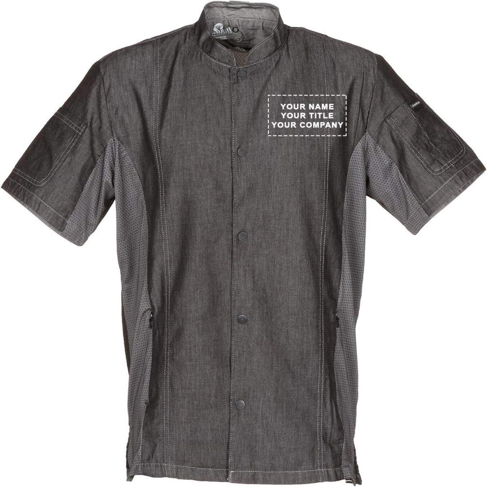 imageChef Works Custom Mens Tribeca Executive Chef CoatBlack