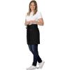 imageChef Works Unisex Brio Half Bistro ApronBlack