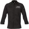 imageChef Works Custom Embroidered Mens Valencia Chef CoatBlack