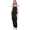 imageChef Works Unisex Berkeley Snap Apron Bib No Suspenders One Size